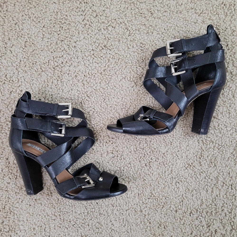 Balmain Strappy Buckle Heel